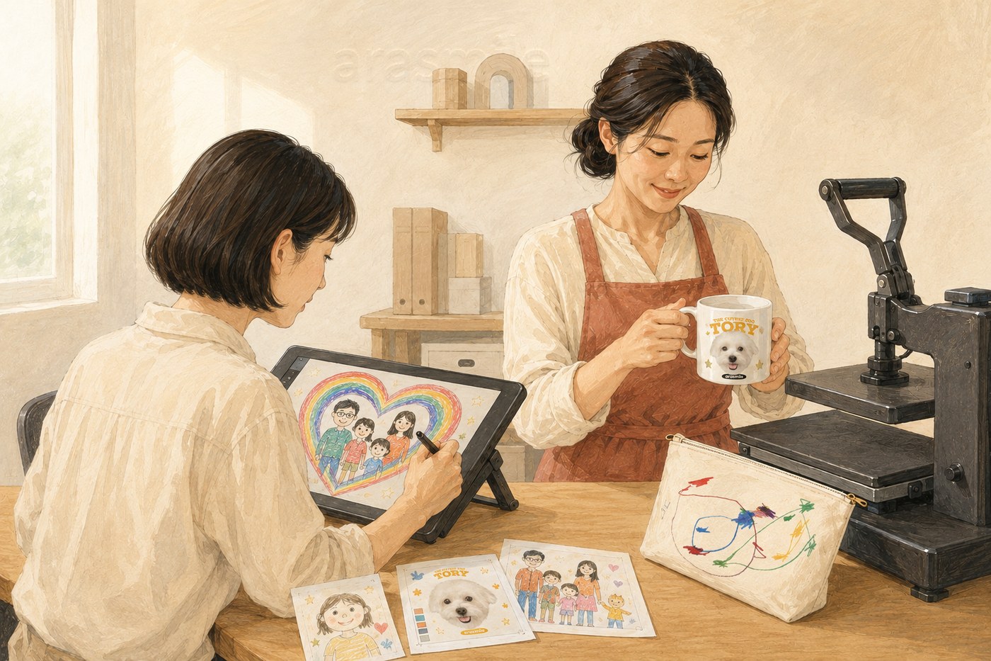 아라스마일 디자이너와 제작자