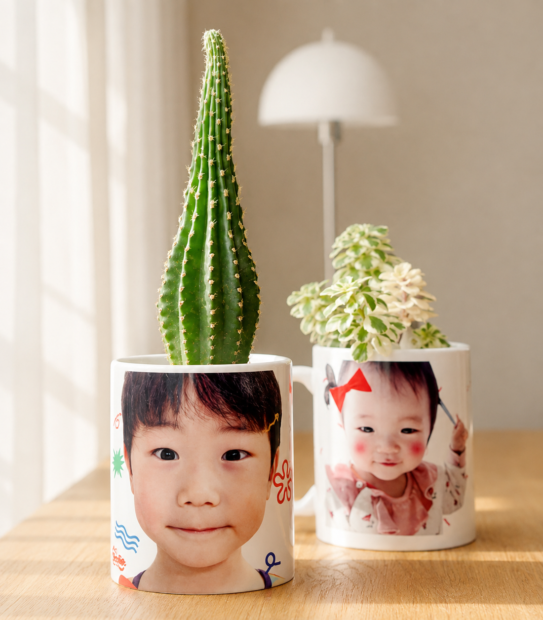 아이 사진 화분